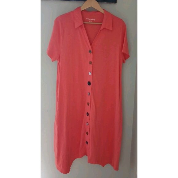 Soft Surroundings Danielle Button Dress - Picture 1 of 12